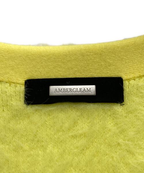 AMBERGLEAM（アンバーグリーム）AMBERGLEAM (アンバーグリーム) Feather Knit Gilet ネオイエロー サイズ:SHORTの古着・服飾アイテム