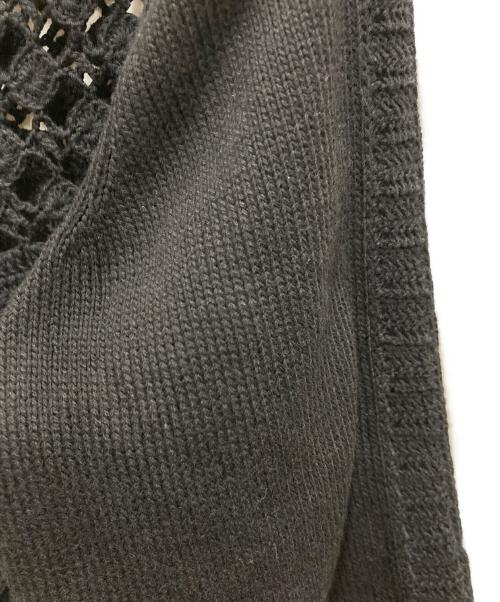 CHANEL（シャネル）CHANEL (シャネル) 透かし編みカーディガン ブラック サイズ:42の古着・服飾アイテム