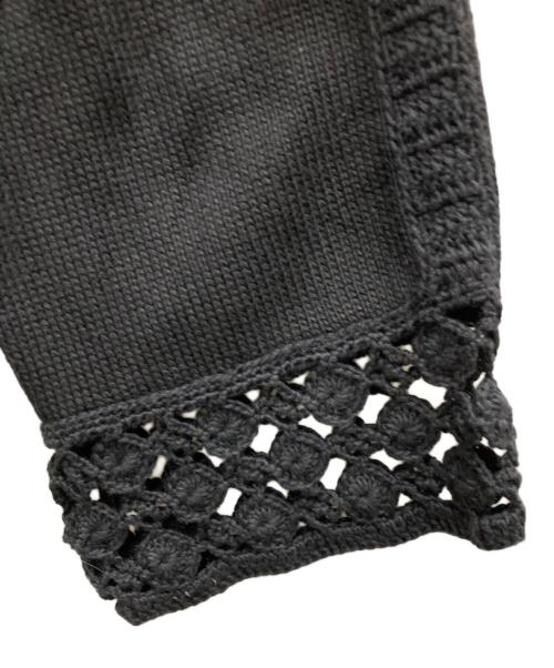 CHANEL（シャネル）CHANEL (シャネル) 透かし編みカーディガン ブラック サイズ:42の古着・服飾アイテム