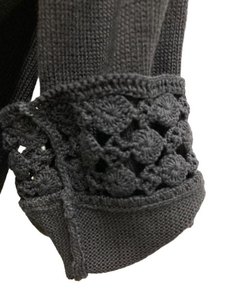 CHANEL（シャネル）CHANEL (シャネル) 透かし編みカーディガン ブラック サイズ:42の古着・服飾アイテム