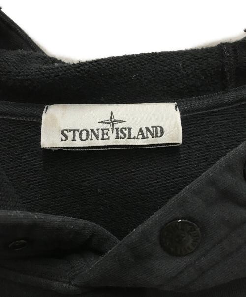 STONE ISLAND（ストーンアイランド）STONE ISLAND (ストーンアイランド) プルオーバーパーカー ブラック サイズ:Lの古着・服飾アイテム