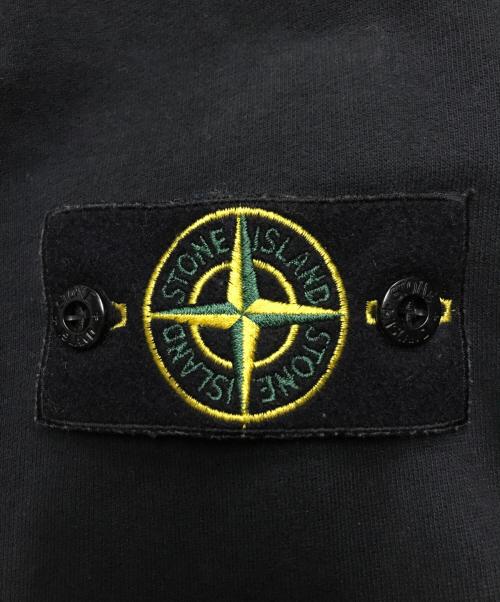 STONE ISLAND（ストーンアイランド）STONE ISLAND (ストーンアイランド) プルオーバーパーカー ブラック サイズ:Lの古着・服飾アイテム