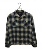 RRLダブルアールエル）の古着「オンブレチェックシャツ」｜ブルー