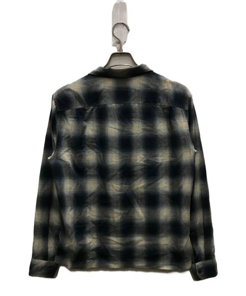 RRL（ダブルアールエル）RRL (ダブルアールエル) オンブレチェックシャツ ブルー サイズ:Ｓの古着・服飾アイテム
