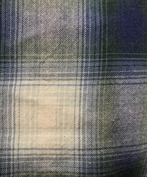 RRL（ダブルアールエル）RRL (ダブルアールエル) オンブレチェックシャツ ブルー サイズ:Ｓの古着・服飾アイテム