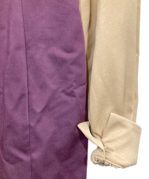 Ezick（エジック）Ezick (エジック) レーストップドレス ベージュ×ボルドー サイズ:Fの古着・服飾アイテム