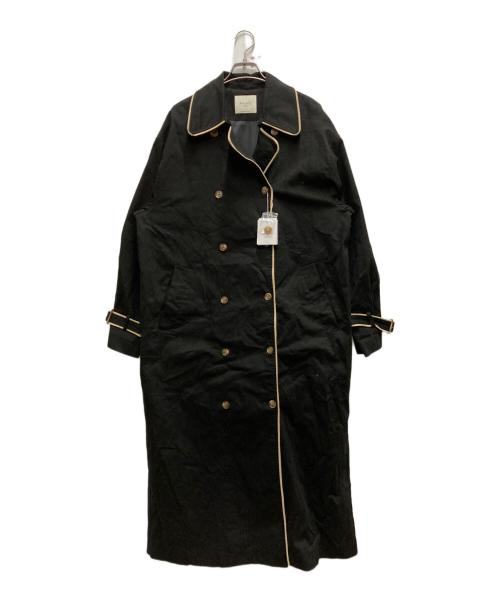 AMAIL（アマイル）AMAIL (アマイル) Bulky piping trench coat ブラック サイズ:FREEの古着・服飾アイテム