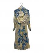 Ameriアメリ）の古着「MEDI ROLLER ART CHIFFON DRESS」｜ベージュ×ブルー