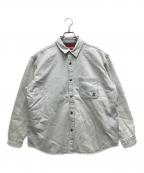 SUPREMEシュプリーム）の古着「Quilted Lined Denim Snap Shirt」｜ブルー