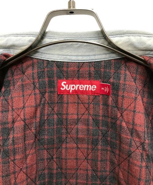 SUPREME（シュプリーム）SUPREME (シュプリーム) Quilted Lined Denim Snap Shirt ブルー サイズ:Mの古着・服飾アイテム