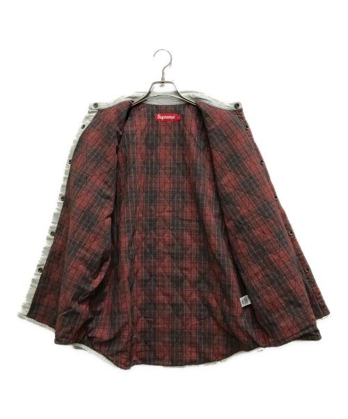 SUPREME（シュプリーム）SUPREME (シュプリーム) Quilted Lined Denim Snap Shirt ブルー サイズ:Mの古着・服飾アイテム