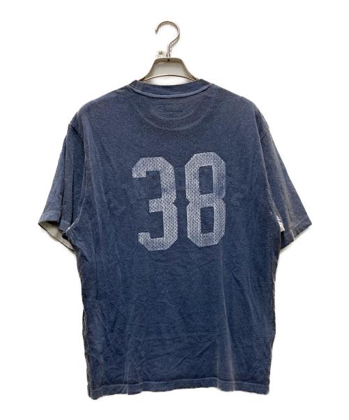 SUPREME（シュプリーム）Supreme (シュプリーム) Overprint S/S Top ネイビー サイズ:Sの古着・服飾アイテム