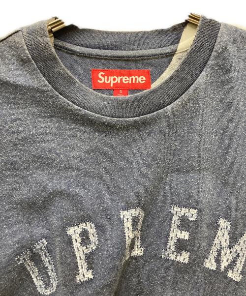 SUPREME（シュプリーム）Supreme (シュプリーム) Overprint S/S Top ネイビー サイズ:Sの古着・服飾アイテム