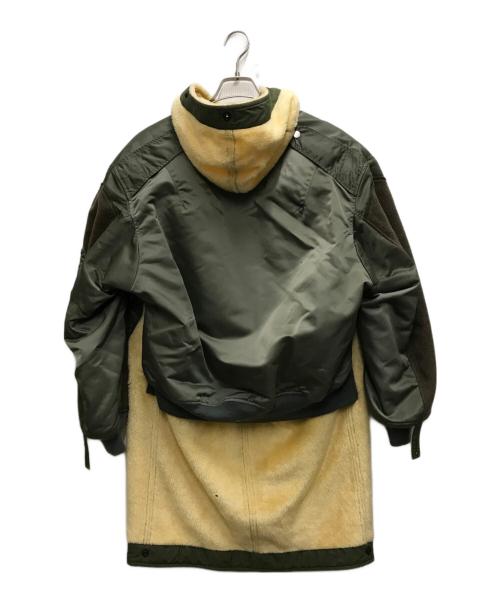 COMME des GARCONS JUNYA WATANABE MAN（コム デ ギャルソン ジュンヤ ワタナベ マン）COMME des GARCONS JUNYA WATANABE MAN (コム デ ギャルソン ジュンヤ ワタナベ マン) Nylon Twill Acrylic Polyester Coat カーキ サイズ:Sの古着・服飾アイテム