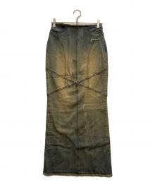 PRANK PROJECT（プランクプロジェクト）の古着「Denim Straight Maxi Skirt」｜インディゴ