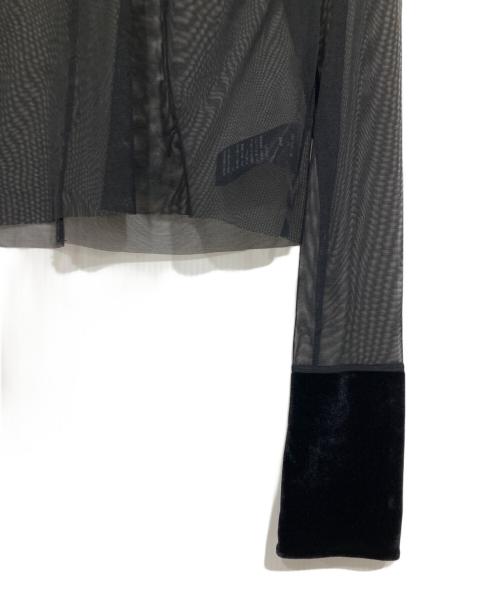 YN（ワイエヌ）YN (ワイエヌ) レースカットソー ブラック サイズ:freeの古着・服飾アイテム