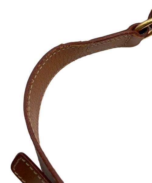 CELINE（セリーヌ）CELINE (セリーヌ) マカダム柄巾着ショルダーバッグ ブラウンの古着・服飾アイテム