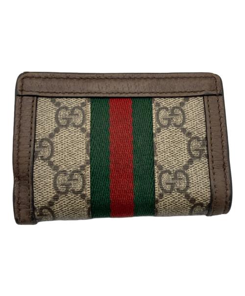 GUCCI（グッチ）GUCCI (グッチ) 3つ折り財布 ブラウンの古着・服飾アイテム