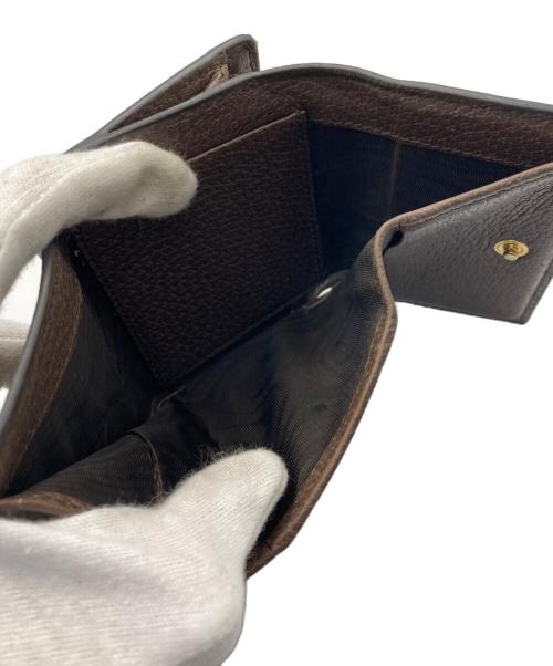 GUCCI（グッチ）GUCCI (グッチ) 3つ折り財布 ブラウンの古着・服飾アイテム