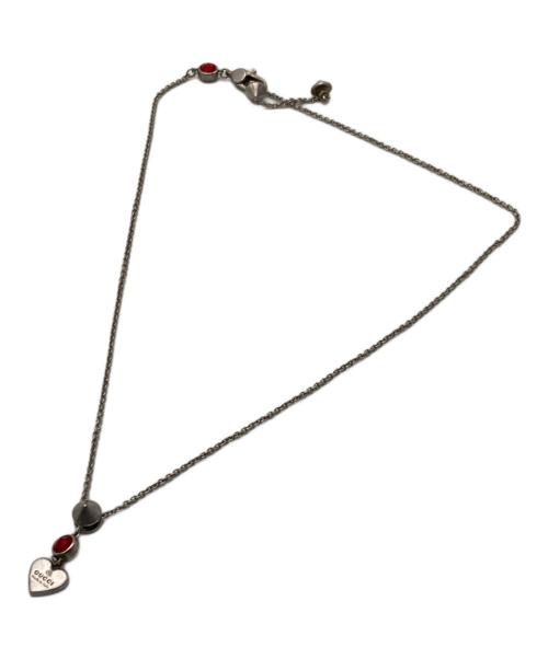 GUCCI（グッチ）GUCCI (グッチ) ハートモチーフネックレス シルバーの古着・服飾アイテム