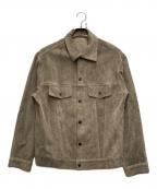 sisiiシシ）の古着「スウェードジャケット」｜ベージュ