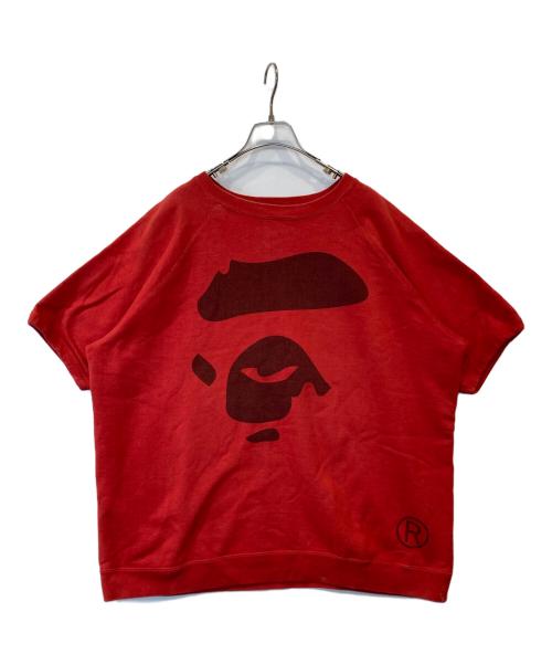 A BATHING APE（ア ベイシング エイプ）A BATHING APE (ア ベイシング エイプ) 90's 半袖スウェット レッド サイズ:XLの古着・服飾アイテム