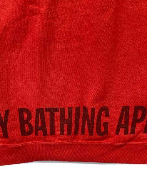 A BATHING APE（ア ベイシング エイプ）A BATHING APE (ア ベイシング エイプ) 90's 半袖スウェット レッド サイズ:XLの古着・服飾アイテム