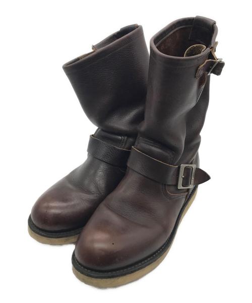 RED WING（レッドウィング）RED WING (レッドウィング) レザーエンジニアブーツ ブラウン サイズ:US 8の古着・服飾アイテム