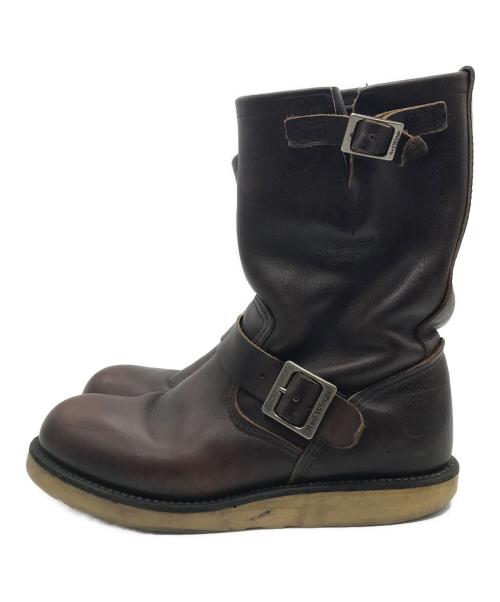 RED WING（レッドウィング）RED WING (レッドウィング) レザーエンジニアブーツ ブラウン サイズ:US 8の古着・服飾アイテム