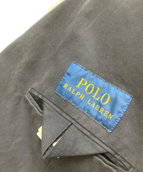 POLO RALPH LAUREN（ポロ・ラルフローレン）POLO RALPH LAUREN (ポロ・ラルフローレン) コットンテーラードジャケット ネイビー サイズ:40の古着・服飾アイテム