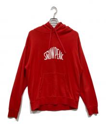 Snow peak×JOURNAL STANDARD（スノーピーク×ジャーナルスタンダード）の古着「別注ロゴフーディー」｜レッド