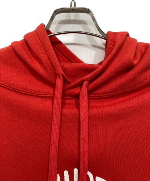 Snow peak（スノーピーク）snow peak (スノーピーク) JOURNAL STANDARD (ジャーナルスタンダード) 別注ロゴフーディー レッド サイズ:Mの古着・服飾アイテム