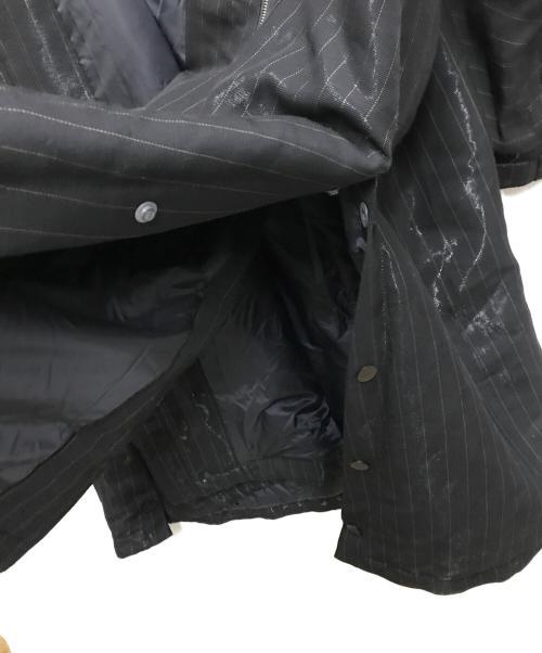 FENDI（フェンディ）FENDI (フェンディ) ストライプフーデットコート ブラック サイズ:50の古着・服飾アイテム