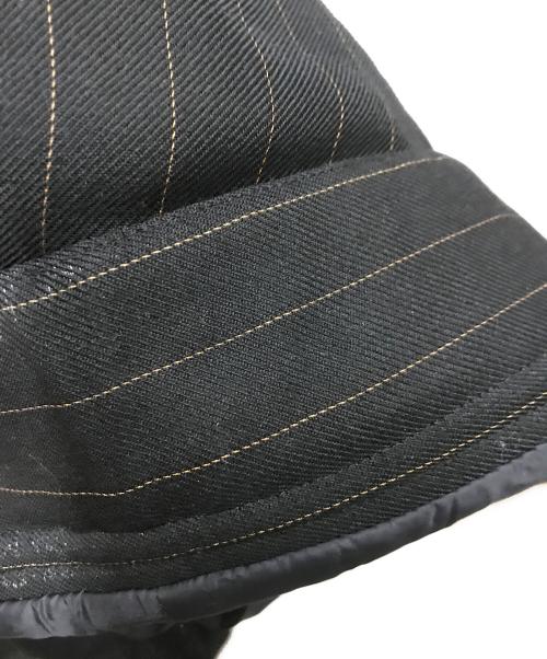 FENDI（フェンディ）FENDI (フェンディ) ストライプフーデットコート ブラック サイズ:50の古着・服飾アイテム