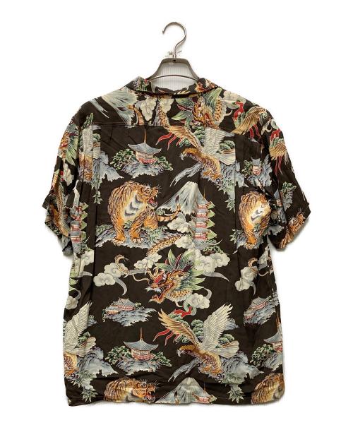 Sun Surf（サンサーフ）Sun Surf (サンサーフ) SPECIAL EDITION “EAGLE,TIGER,DRAGON” アロハシャツ ブラウン サイズ:Mの古着・服飾アイテム