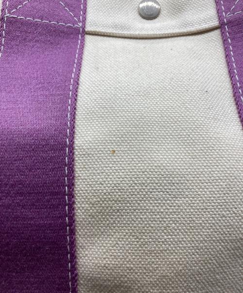 HERMES（エルメス）HERMES (エルメス) ボラボラPMトートバッグ ベージュ×パープルの古着・服飾アイテム