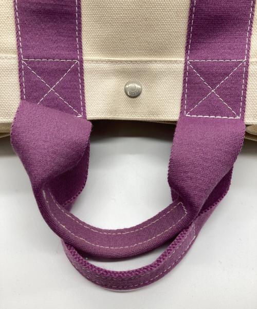HERMES（エルメス）HERMES (エルメス) ボラボラPMトートバッグ ベージュ×パープルの古着・服飾アイテム