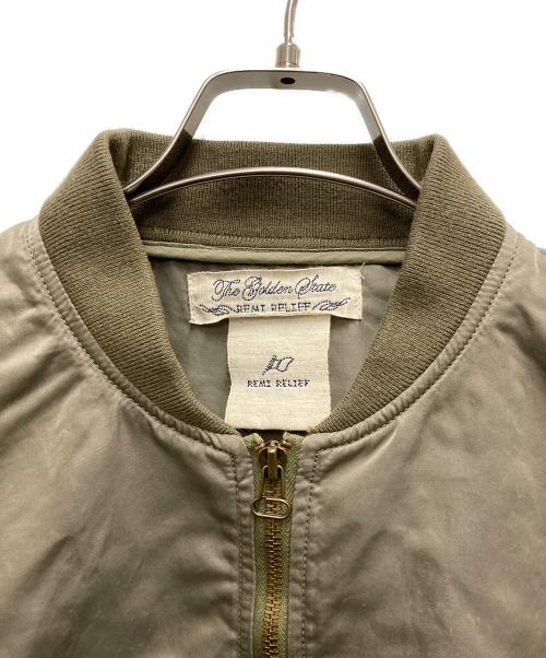 REMI RELIEF（レミレリーフ）REMI RELIEF (レミレリーフ) MA-1ジャケット カーキ サイズ:FREEの古着・服飾アイテム