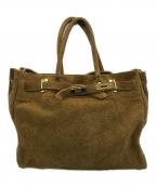 SITA PARANTICAシータパランティカ）の古着「スエードリバーシブルトートバッグ」｜ベージュ