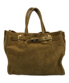 SITA PARANTICA（シータパランティカ）の古着「スエードリバーシブルトートバッグ」｜ベージュ