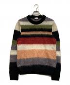 Saint Laurent Parisサンローランパリ）の古着「ボーダーモヘアニット」｜グレー