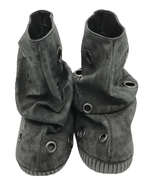 YELLO（イエロ）YELLO (イエロ) MERCURIO SHORT BOOTS ブラック サイズ:Lの古着・服飾アイテム