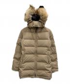 CANADA GOOSEカナダグース）の古着「BELLEVILLE ダウンコート」｜ベージュ