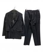 TOMORROW LANDトゥモローランド）の古着「ウールダブルブレステッドセットアップ」｜ネイビー