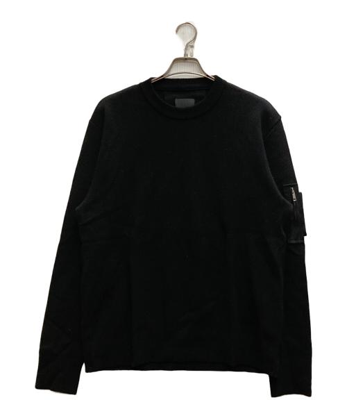 GIVENCHY（ジバンシィ）GIVENCHY (ジバンシィ) クルーネックニットジャンパー ブラック サイズ:Ⅼの古着・服飾アイテム