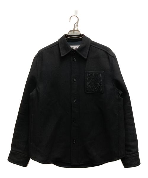 LOEWE（ロエベ）LOEWE (ロエベ) Anagram Pocket Overshirt ブラック サイズ:46の古着・服飾アイテム