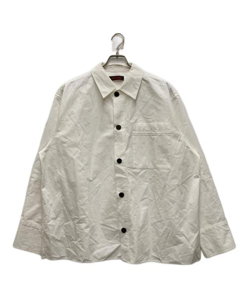 CABAN（キャバン）CABaN (キャバン) コットンオーバーサイズシャツ ホワイト サイズ:Lの古着・服飾アイテム