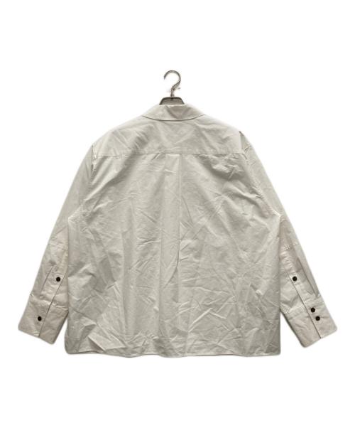 CABAN（キャバン）CABaN (キャバン) コットンオーバーサイズシャツ ホワイト サイズ:Lの古着・服飾アイテム