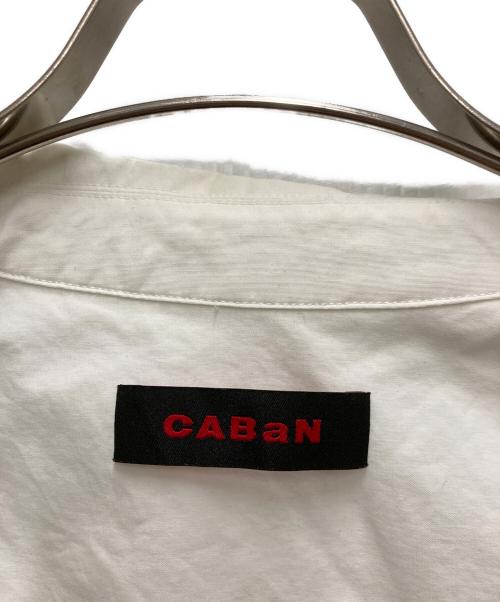 CABAN（キャバン）CABaN (キャバン) コットンオーバーサイズシャツ ホワイト サイズ:Lの古着・服飾アイテム