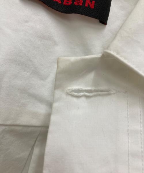 CABAN（キャバン）CABaN (キャバン) コットンオーバーサイズシャツ ホワイト サイズ:Lの古着・服飾アイテム
